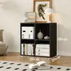 Gabinete de Rejilla Creativo Combinación Libre Gabinete de Almacenamiento para Toda la Pared Estantería Simple Estante para Libros Gabinete de Almacenamiento para Ventana Saliente de Balcón