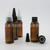 Frasco de chá com bico pontiagudo 30ml, tampa transparente, frasco de óleo com bico pontiagudo, frasco de essência líquida, frasco de essência com bico pontiagudo