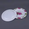 Vajilla de plástico imitación porcelana plato de fruta para el hogar plato de melamina para barbacoa 6 pulgadas 7 pulgadas 8 pulgadas 9 pulgadas 10 pulgadas plato redondo de melamina plato plano
