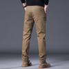 Pantalones de hombre de estilo coreano de alta gama, ajustados, para Otoño e Invierno, Gruesos, de Venta Caliente, Versátiles, Casuales de Pierna Recta con Alto Contenido de Algodón para Hombre