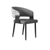 Silla de comedor moderna y minimalista resistente a los arañazos de gato, un sillón elegante y cómodo para uso doméstico, con patas de acero al carbono, adecuado para cafeterías, salas de reuniones y entornos de comedor comerciales