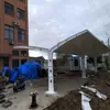 Projeto de cobertura de estacionamento de estrutura de membrana para carros em Xangai Cobertura de carro de estrutura de membrana Cobertura de estacionamento externa Cobertura para bicicletas