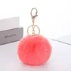 Chaveiro Bola de Pelo Falso de Coelho Rex 8cm Pingente de Bolsa Bola de Pelúcia Acessório de Roupa Decoração Elemento da Moda: Volta