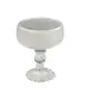 Vidrio de tallo alto con relieve ins sentido de diseño mini copa de cóctel copa creativa para bebidas copa de postre copa de martini