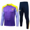 2526 Traje de Entrenamiento de Fútbol para Adultos Traje de Entrenamiento de Fútbol Manga Larga Conjunto para Adultos Otoño e Invierno Conjunto de Entrenamiento de Manga Larga para Adultos