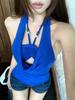 Camisola Feminina Alcinha Estilo Hot Girl Verão Puro Desejo Sem Mangas Costas Bonitas Curta Camada Base Hot Girl Top Externo