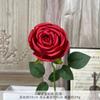 Buquê de Rosa Única Simulada Flores Artificiais de Seda Flor de Chão para Casamento Flor de Plástico Arranjo de Casamento