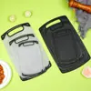Tabla de cortar con patrón de mármol en stock, juego de tres piezas, tabla de cortar de plástico antideslizante para uso doméstico, tabla de cortar para frutas y verduras