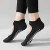 Calcetines de Yoga Antideslizantes, Calcetines Deportivos, Calcetines de Fitness Pilates, Calcetines Cortos de Verano Delgados de Silicona Antideslizante para Piso Interior
