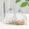 Bolsas de dulces para bodas, bolsas de regalo rojas, bolsas de malla con cordón, bolsas de regalo para semillas, cacahuates, dulces, al por mayor