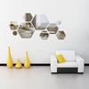 Adesivos de Parede Adesivos de Espelho Acrílico Espelho Flexível Hexagonal Banheiro Espelho de Parede à Prova d'Água Espelho Interno Decoração Uso Doméstico