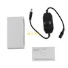 Lámpara LED monocolor de línea con dimmer interruptor de perilla controlador giratorio 12V-24V CC hembra en ambos lados