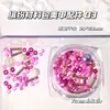 Paquete de Materiales Coloridos Estilo Ins Accesorios para Uñas Artísticas Tubo de Cristal Tubo de Arroz Cuentas Perlas Grava Mineral Material para Uñas DIY