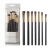 Conjunto de Pincéis de Maquiagem de Crina de Cavalo com 7 Peças, Conjunto Completo de Pincéis para Olhos de Pelo Animal, Pincéis de Detalhe, Conjunto Portátil de Ferramentas de Beleza Cangzhou, Sombra para Olhos