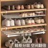 Zapatero en Capas Zapatero Sencillo para el Hogar Zapatero Retráctil Artefacto de Almacenamiento Zapatero Plegable para Pasillo Soporte para Zapatos