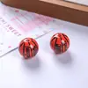 Cuentas de bola acrílica, cuentas de fútbol, cuentas sueltas, fútbol, baloncesto, cuentas de béisbol, cadena para teléfono DIY, cuentas para pulsera, 16 mm