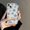 Funda para iPhone 15 Pro Max Estrella Azul de Cinco Puntas 14 Pro Apple 12 Integral 11 Avanzada Sencilla 13