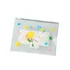 Bolsa de Almacenamiento con Cremallera de Conejo de Dibujos Animados Estilo Ins, Bolsa Transparente Translúcida Auto-Sellante, Bolsa para Empaquetar Papelería de Estudiante y Cosméticos