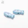 Aleación Pintada Cuentas de Peces de Colores Cuerda para el Cabello DIY Accesorios Cadena para Teléfono Colgante para Bolsa Llavero Accesorios Materiales Cuentas Sueltas