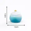 Taza de Té de Montaña Verde Estilo Chino Artificial Set de Té Casa de Muñecas Decoración DIY Accesorios Colgantes Mini Adornos de Escritorio