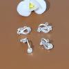 Venta caliente material de cobre clip triangular diy hecho a mano accesorios de joyería personalizados clip para la oreja sin agujero en la oreja fabricantes de accesorios de cobre al por mayor