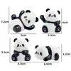 10.1 Decoração de Bolo para o Dia Nacional Viva a Pátria, Prosperidade e Riqueza, Enfeite de Placa de Estrada, Enfeites Fofos de Panda Cartoon