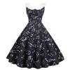 9506# Real shot spot Amazon French retro cintura doce estilo Hong Kong gola de boneca slim grande vestido swing
