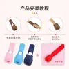 Terminales de cordones de plástico personalizados, Bandas elásticas para zapatos, Topes ajustables antideslizantes para cordones, Hebillas de colores