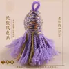Guochao Dunhuang Cor Tassel Curto e Gordo Fio de Algodão Esfregado à Mão Enfeites Acessórios Brincos Colar Pulseira Acessórios