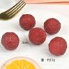 Fruta de simulación modelo de fruta falsa PVC alta imitación comida en miniatura para jugar fresas cerezas accesorios de llavero de fruta