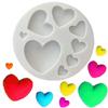 Forma de Silicone para Fondant em Formato de Coração, Forma para Bolo Mousse em Formato de Coração, Forma para Bolo de Chocolate