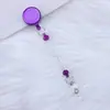 Hebilla de Tirón Fácil con Cuentas para Manualidades Color Transparente Llavero de Insignia con Cuentas Etiquetado de Tarjeta de Trabajo con Insignia de Cuentas Hebilla de Tirón Fácil