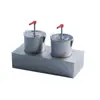 Henglibao Bomba de Salsa Redonda de Acero Inoxidable Cabezal de Bomba de Plástico Barril de Bomba de Acero Inoxidable de 3L Bomba de Salsa Bomba de Mermelada