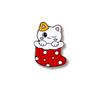 Broche de Natal original gato dos desenhos animados bonito Natal crachá livro saco fivela roupas jóias gotejamento óleo distintivo de metal