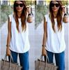 2016 Novo Aliexpress ebay Venda Quente Camisa de Chiffon Plissada com Manga Voadora Top de Chiffon