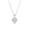 Pingente de Amor Mulheres S925 Sterling Silver Moda Luz de Luxo Europeu e Americano Cross-border Hot Sale Flash Diamond Love Zircon Pingente Colar Mulheres