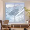Cortinas térmicas de inverno, película de janela selada de camada dupla, película de isolamento à prova de vento e espessada, solução anticongelante e bloqueadora de vento para clima frio, folha de plástico