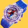 Reloj Deportivo Digital Luminoso de Spider-Man para Niños, Análogo, Moda LED, Colorido, Parpadeante, Reloj de Cuarzo