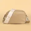 Bolsa de Cuero Genuino para Mujer de Comercio Exterior Transfronterizo con Correa Ancha para el Hombro, Nuevo Estilo Simple de Moda, Bolso Cruzado de Hombro Único, Bolso Cuadrado Pequeño de Piel de Vaca de Primera Capa