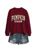 Amazon eBay sitio independiente casual cómoda elegante temporada de calabaza sudadera floral de calabaza para mujer