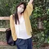 Cárdigan de punto de seda helada ligero y protector solar para mujer, estilo casual de verano holgado, sensación relajada, adecuado como capa exterior o camisa para aire acondicionado