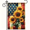 Bandera Nueva de Jardín de Verano Transfronteriza, Atmósfera de Girasol de Verano Decoración del Hogar, Bandera Exterior para Jardín y Patio