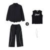 Ropa de moda infantil de hip-hop para niños y niñas, marca de moda de hip-hop, disfraz de actuación de tambor, ropa de práctica suelta de otoño