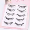 Pestañas Postizas Enteras Naimei de Una Pieza con Tallo Duro Tallo Transparente Estilo Natural COS Maquillaje Tailandés Pequeño Demonio Principiante Diario