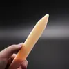 Cuchillo de dar forma color hueso recortador de cuero herramienta de sellado de bordes para presionar líneas hechas a mano DIY cuchillo de origami para dar forma y recortar cuero
