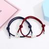 Pulseira de casal de liga metálica juramento de amor um par de sucção magnética amor quente pulseira masculina e feminina joias atacado exclusivo transfronteiriço