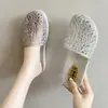 Zapatillas Sandalias de Casa Nuevas para Mujer Shanghai Juli Baotou Antideslizantes de Interior Zapatos Casuales de Baotou Transpirables de Cristal Verano