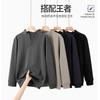 Sudadera con media cremallera transfronteriza para hombre, nueva sudadera de cuello alto para otoño e invierno, top casual holgado de color liso de manga larga, venta al por mayor de comercio exterior