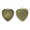 Accesorios para joyería DIY material aleación de zinc base base corazón de amor accesorios de colgante base