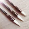 Pinceles Pequeños de Caligrafía al por Mayor con Pelo de Cabra Puro, Mango de Sándalo Rojo, para Adultos y Estudiantes para Practicar Caligrafía, Letra Pequeña Cola de Mosca, Copia de Escrituras, Madera Maciza Pelo de Cabra Puro